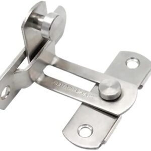 -For Window and door Anti-theft Cabinet Fitting Hasp Latch Hotel Sliding 90 Degree Door Lock Stainless Steel Barrel Bolt Household [7cm x 2.5cm x 2mm]-B0DB1S6FGV