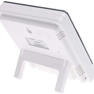 Digital White LCD Display Temperature Humidity Meter Hygrometer Clock Calendar HTC-1-B091C1T38J