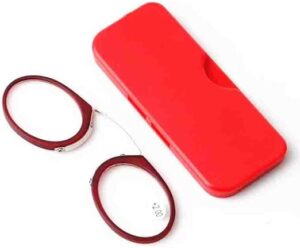 Fashion Legless Clip Nose Portable Reading Glasses Unisex Ultra Thin Magnification Eyewear Unbreakable-B0DS1HR4HY