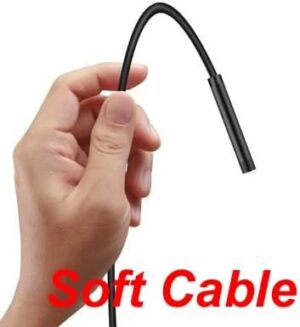 1Pcs Soft Cable, 1m TYPE C USB Mini Micro Endoscope Camera 5.5mm Soft Flexible Hard Cable Borescope Inspection for Android Smartphone-B0F4PG7N35