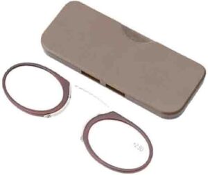 Fashion Legless Clip Nose Portable Reading Glasses Unisex Ultra Thin Magnification Eyewear Unbreakable-B0DS1HR4HY