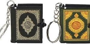 -1PCs -The Mini Arabic Quran Keychain Genuine Paper Can Read The Arabic Keychain Muslim Jewelry., Random Color-B0DZR12KXB