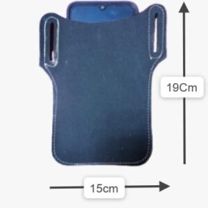 31pV86k8DcL._AC_ 1Pcs Men Cellphone Belt Sky Leather Loop Holster Case Waist Bag Leather Phone Wallet Vintage Belt Bag Mobile Phone Protective Sheath For Big Screen 6.5" For phone 19X15 Cm - Black-B0DVBB1C1T
