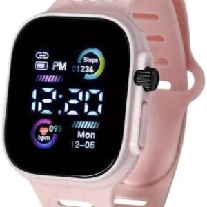 [1Pcs] Led Display Digital Kids Watches Sport Boys Girls Luminous Children’s Electronic Wristwatch Students Clock Watches Relojes 2024 inside Gift Box, No Stopwatch No Alarm-B0DKSY4DC9