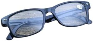 [1piece (+2.5) ] Reading Glasses Women Men Black Or Brown with Flexible obtuse frame Hand glasses-B0CMV5VT13