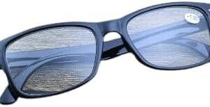 [1piece (+2.5) ] Reading Glasses Women Men Black Or Brown with Flexible obtuse frame Hand glasses-B0CMV5VT13