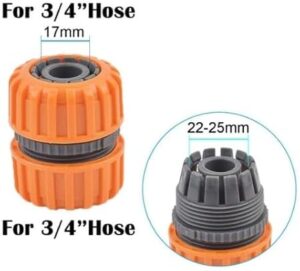 -Garden hose connector 2 Pcs 3/4' Hose Connector Garden Tools Quick Connectors Repair Damaged Leaky Adapter Garden Water Irrigation Connector Joints Garden irrigation control valve (Size : 3/4'')-B0BH1MRVRQ
