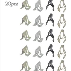 418wy27osEL._AC_ 20Pcs Metal Retainer Clip Universal Car Front Console Dash Dashboard Trim Fastener Clips Rivet Buckle 4 Sizes Car Accessories-B0D4YW2WZG