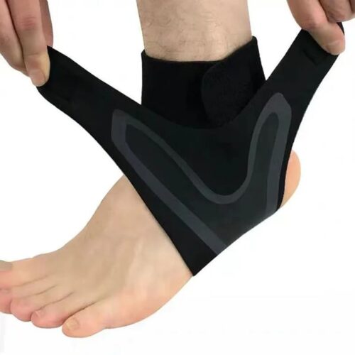 MySouq-Store 1 Pcs An kle Brace Adjustable Compression Ankle Support Elastic A nkle Guard Pain Relief Strap Basketball A nkle Brace Support (Large, Right)-B0DKNX3SH9