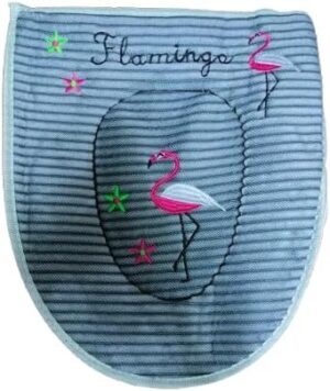 Toilet Seat Cover Soft 2 in 1 Zipper Protector WC Winter Warm Toilet Lid With Microlift Changing Pads & Covers Passport Case 1 Set random color,-B0DR38W7RB