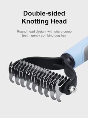 Dog Brush Double-Sided Pet Hair Remover Comb For Dog Cat Comb - Random Color-B0D8HVP5ZS