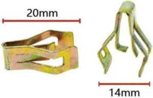 20Pcs Metal Retainer Clip Universal Car Front Console Dash Dashboard Trim Fastener Clips Rivet Buckle 4 Sizes Car Accessories-B0D4YW2WZG