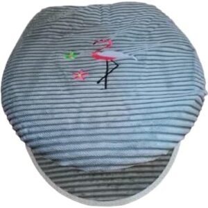 Toilet Seat Cover Soft 2 in 1 Zipper Protector WC Winter Warm Toilet Lid With Microlift Changing Pads & Covers Passport Case 1 Set random color,-B0DR38W7RB