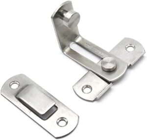 -For Window and door Anti-theft Cabinet Fitting Hasp Latch Hotel Sliding 90 Degree Door Lock Stainless Steel Barrel Bolt Household [7cm x 2.5cm x 2mm]-B0DB1S6FGV