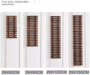 -1 pcs- 30*60 Cm - Anticorrosive wood grid wall flower stand balcony wall hanging green dill wall hanging plant stand solid wood hanging wall flowe-B0BTDWL42L