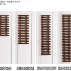 -1 pcs- 30*60 Cm - Anticorrosive wood grid wall flower stand balcony wall hanging green dill wall hanging plant stand solid wood hanging wall flowe-B0BTDWL42L