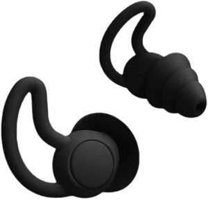 2Pcs 3 Layers Sleeping Earplugs Sound Reduction Plug Ear Hearing Protection Silicone Anti-Noise Plugs for Travelling Sleep - Pack of 1 Pairs -Random Color If No (Black, On Size)-B0F317DD8P
