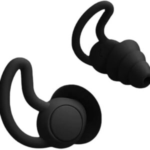 2Pcs 3 Layers Sleeping Earplugs Sound Reduction Plug Ear Hearing Protection Silicone Anti-Noise Plugs for Travelling Sleep - Pack of 1 Pairs -Random Color If No (Black, On Size)-B0F317DD8P