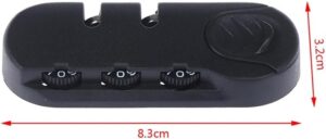 1pcs - 3 Digit Combination Padlock Accessories For Bags Lock Luggage Suitcase Travel Bag Code Lock Black Combination Lock-B0D3V4BB7R