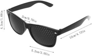 Vision Care Wearable Corrective Glasses Improver Stenopeic Pin Hole Glasses Anti-fatigue Eye Protection Glasses-B0DHM758DL