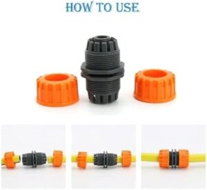 -Garden hose connector 2 Pcs 3/4' Hose Connector Garden Tools Quick Connectors Repair Damaged Leaky Adapter Garden Water Irrigation Connector Joints Garden irrigation control valve (Size : 3/4'')-B0BH1MRVRQ