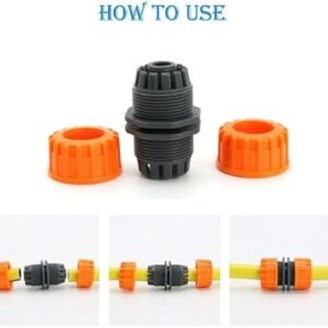 -Garden hose connector 2 Pcs 3/4' Hose Connector Garden Tools Quick Connectors Repair Damaged Leaky Adapter Garden Water Irrigation Connector Joints Garden irrigation control valve (Size : 3/4'')-B0BH1MRVRQ