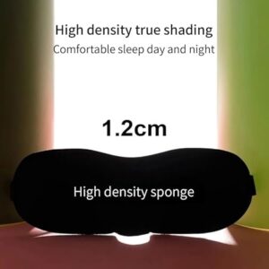 3D Sleep Mask Light Blocking Eye Mask for Sleeping Eyeshade Travel Sleep mask with Adjustable Strap for Man/Women For Office, Home, Camping, Airplanes and Travel Use (Gray)-B0F3B3TFHR