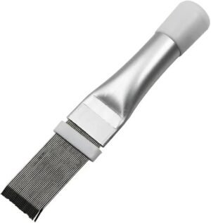 Universal Radiator Fin Repair Comb Air Conditioner Car Cooling Condenser Comb AC Cleanning Brush Evaporator Cooler Repair Tools + wide Brush-B0DKCBDSFC