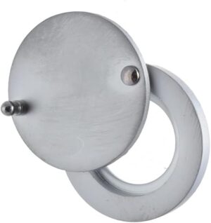 [1 Pcs] Door Magic Eye 50-70mm - Silver ZP-106-B0D6GT29XQ