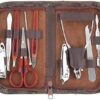 MySouqEg 10pcs Nail Clipper Kit Nail Care Set Pedicure Scissor Tweezer Knife Ear pick Manicure Set Tool with Deluxe Carrying Case-B0F5BRFJ1V