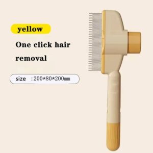 مشط للقطط  لازالة الشعر العائم والشعر الطويل، مشط ذاتي التنظيف للحيوانات الاليفة، مشط للحيوانات الاليفة، منتجات الحيوانات الاليفة، لون عشوائي -B0F4PQ3BHT