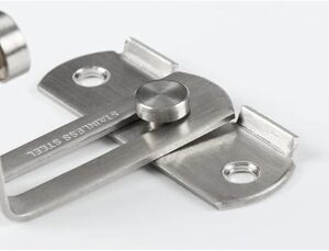 -For Window and door Anti-theft Cabinet Fitting Hasp Latch Hotel Sliding 90 Degree Door Lock Stainless Steel Barrel Bolt Household (5CM)-B0BM6QGGZT