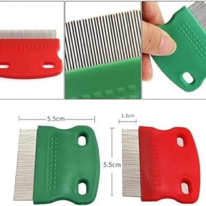510JvG5gOZL._AC_SX569_ Stainless Steel Pet Grooming Hair Comb Long Thick Hair Fur Removal Flea And Lice Brush Pets Combs For Dog Cat Rabbit Guinea (multicolors)-B0BR5ZB1LX