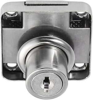 Drawer Lock Single Turn Normal Key | Chrome Plated | 3 Cm length -Z138 222C1-B0CP1BNX98