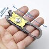 EDC Tool,GOMMLE Multi Tools 20 In 1 Carabiner Bottle/Can Opener/Ruler/Wrench/Screwdriver/Fishing Accessory/Nail Cleaner/Nail Drawer/Puller for Outdoor/Home Use Portable Foldable Pocket Key Chain-B098TWXKHV