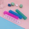 - 15 CM - Travel Pill Box Plastic Pill Case Weekly Medicine Storage Organizer Container Drug Tablet Dispenser Independent Lattice Holder ( TRANSPARENT )-B0BW4Y71VH