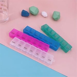 - 15 CM - Travel Pill Box Plastic Pill Case Weekly Medicine Storage Organizer Container Drug Tablet Dispenser Independent Lattice Holder ( TRANSPARENT )-B0BW4Y71VH