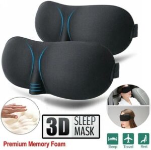 3D Sleep Mask Light Blocking Eye Mask for Sleeping Eyeshade Travel Sleep mask with Adjustable Strap for Man/Women For Office, Home, Camping, Airplanes and Travel Use (Purple)-B0F39ZRY84
