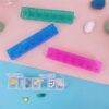 - 15 CM - Travel Pill Box Plastic Pill Case Weekly Medicine Storage Organizer Container Drug Tablet Dispenser Independent Lattice Holder ( TRANSPARENT )-B0BW4Y71VH