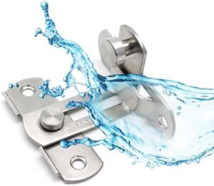 -For Window and door Anti-theft Cabinet Fitting Hasp Latch Hotel Sliding 90 Degree Door Lock Stainless Steel Barrel Bolt Household [7cm x 2.5cm x 2mm]-B0DB1S6FGV