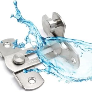 -For Window and door Anti-theft Cabinet Fitting Hasp Latch Hotel Sliding 90 Degree Door Lock Stainless Steel Barrel Bolt Household [7cm x 2.5cm x 2mm]-B0DB1S6FGV