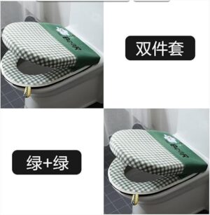 Toilet Seat Cover Soft 2 in 1 Zipper Protector WC Winter Warm Toilet Lid With Microlift Changing Pads & Covers Passport Case 1 Set random color,-B0DR38W7RB