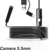 1Pcs Soft Cable, 1m TYPE C USB Mini Micro Endoscope Camera 5.5mm Soft Flexible Hard Cable Borescope Inspection for Android Smartphone-B0F4PG7N35