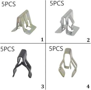 20Pcs Metal Retainer Clip Universal Car Front Console Dash Dashboard Trim Fastener Clips Rivet Buckle 4 Sizes Car Accessories-B0D4YW2WZG