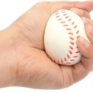 Hot Hand Wrist Exercise Ball Baseball Shape Stress Relief Relaxation Squeeze Soft Foam Ball 6CM-B0DC6RCB2T