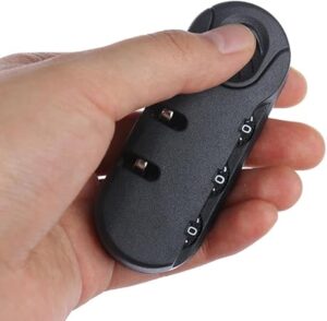 1pcs - 3 Digit Combination Padlock Accessories For Bags Lock Luggage Suitcase Travel Bag Code Lock Black Combination Lock-B0D3V4BB7R