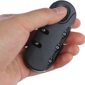 1pcs - 3 Digit Combination Padlock Accessories For Bags Lock Luggage Suitcase Travel Bag Code Lock Black Combination Lock-B0D3V4BB7R