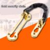 Door Security Chain, Heavy Duty Front Door Chain, Door Limiter Slide Door Chain Door Restrictor Security Lock for Safer Caller Identification & Home Security (Golden) Code 02-B0DNWFPY53