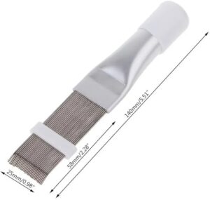 Universal Radiator Fin Repair Comb Air Conditioner Car Cooling Condenser Comb AC Cleanning Brush Evaporator Cooler Repair Tools + wide Brush-B0DKCBDSFC