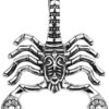 51oj1dMWsaL._AC_SX522_ 1Pcs Unique Scorpion Pendant Chain Necklace, Stainless Steel Accessory for Men, Trendy Hip-Hop Style Jewelry with Hollow Out Design-B0DKG68G9J